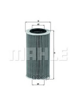 Фильтр масляный Mahle/Knecht арт. OX370D1