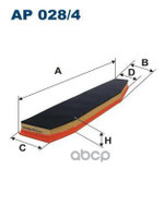 Фильтр воздушный FILTRON Filtron арт. AP0284