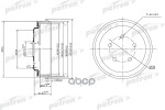 Барабан тормозной задн. DODGE: NEON 95-05  PLYMOUTH: NEON 95-01  C PATRON арт. PDR1001