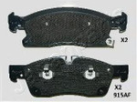 Колодки тормозные передние к-кт Japanparts арт. PA915AF