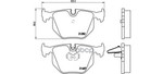 Колодки тормозные дисковые задн. BMW 3 (E46) 02/98-04/05 / BMW 3 Convertible (E46) 04/00-12⁄07 / BMW Brembo арт. P06044