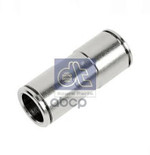 Соединитель трубок (латунь) прямой D=12 mm DT Spare Parts арт. 985912