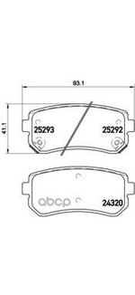 Колодки тормозные дисковые Brembo арт. P30051