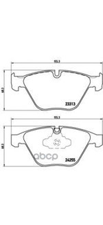Колодки тормозные, комплект передний Brembo арт. P06055