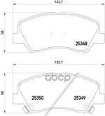 Колодки тормозные дисковые передние Brembo арт. P18025