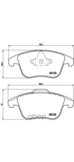 Тормозные колодки Brembo арт. P24076