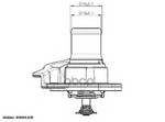Термостат,  охлаждающая  жидкость Wahler арт. 41093782D