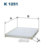 Фильтр,  воздух  во  внутренном  пространстве Filtron арт. K1251