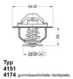 Термостат (с прокладкой) CITROEN  JUMPER 94-02, JUMPER 02-   FIAT  DUCATO 94-02, DUCATO 02-   IVECO Wahler арт. 417482D