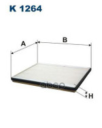 Фильтр,  воздух  во  внутренном  пространстве Filtron арт. K1264