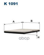 Фильтр  воздушный  кабины  DAF  95  XF,  XF  95⁄105  [K109 Filtron арт. K1091
