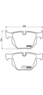 Комплект тормозных колодок Brembo арт. P06033