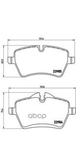 Колодки тормозные передние Brembo арт. P06051