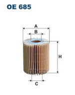 Фильтр масляный Toyota Avensis, RAV4 2.0D, Lexus LS 4.6 05&gt; Filtron арт. OE685