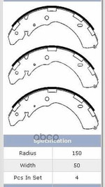 Колодки тормозные задние MITSUBISHI арт. 4600A122