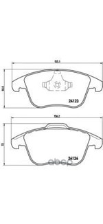 Тормозные колодки Brembo арт. P44020
