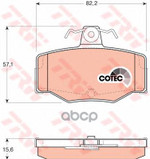 Колодки торм.зад. TRW арт. GDB3092