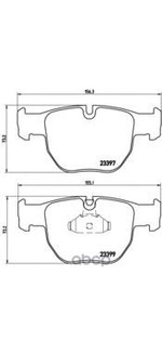Колодки тормозные передние Land Rover Range Rover 3 (LM) 02 Brembo арт. P44012