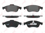 Колодки тормозные передние! Renault Duster/Fluence/Megane III 1.6-2.0 09&gt; LYNXauto арт. BD6317