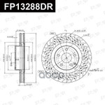 ДИСК ТОРМОЗНОЙ FAP арт. FP13288DR