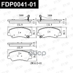 Тормозные колодки для дисковых тормозов FAP арт. FDP004101