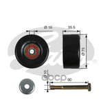 Ролик руч.ремня NISSAN TEANE/MURANO 2.5-3.5 2008= Gates арт. T36357