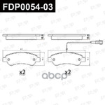 КОЛОДКИ ТОРМОЗНЫЕ ДИСКОВЫЕ (КОМПЛЕКТ) CITROEN JUMPER I BUS_( FAP) FAP арт. FDP005403
