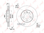 Диск тормозной (256x22) | перед | LYNXauto арт. BN1199