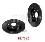 Диск тормозной задний TOYOTA AURIS 1.3-2.2D 07-, COROLLA 1.4D-2.0D, 01.07 HSB арт. HD7092