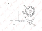Натяжитель с роликом приводной CHEVROLET Aveo 1.2-1.5 05&gt; / Cruze 1.6 09&gt; / Kalos 1.2-1.4 05&gt; LYNXauto арт. PT3010