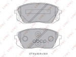 Колодки тормозные передние! Hyundai iX35, Kia Sportage 2.0 10&gt; LYNXauto арт. BD3621