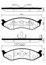 Колодки тормозные дисковые передн JEEP  CHEROKEE 90-01, GRAND CHEROKEE 91-99, WR HSB арт. HP1011