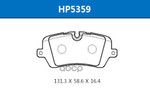 Колодки тормозные дисковые (задние) LAND ROVER  RANGE ROVER IV 12-, RANGE ROVER HSB арт. HP5359