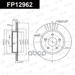 А/з_Тормозной диск FAP арт. FP12962