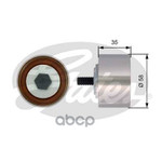 Ролик промежуточный ремня ГРМ CHRYSLER PT CRUISER/VOYAGER/STRATUS 2.4 95- Gates арт. T42121