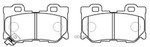 Колодки тормозные дисковые INFINITI: G37 SPORT 2008, FX35, 45, 51 HSB арт. HP5249