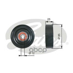 Ролик приводного ремня NISSAN PRIMERA 1.6-1.8 16V QG16DE/QG18DE 99&gt; Gates арт. T36087