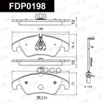 Тормозные колодки для дисковых тормозов FAP арт. FDP0198