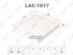 Фильтр салонный! Skoda Fabia/ Rapid/VW Polo Sedan 1.6 10&gt; LYNXauto арт. LAC1917