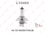 Лампа галогеновая H4 12V 60/55W P43T-38 LYNXauto арт. L10460
