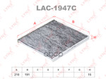 Фильтр салона! угольный KIA Carens/Sportage/Cerato, Hyundai Tucson/Genesis/ix20/ix35 04&gt; LYNXauto арт. LAC1947C