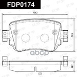 КОЛОДКИ ТОРМОЗНЫЕ ДИСКОВЫЕ (КОМПЛЕКТ) FAP арт. FDP0174