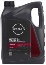 NISSAN МАСЛО МОТОРНОЕ СИНТЕТИКА 5W40 5Л НИДЕРЛАНДЫ