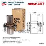 Фланец глушителя универсальный CBD арт. CBD602203