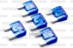 Предохранитель пласт.коробка 5шт MAXI Fuse 60A гол PATRON арт. PFS066