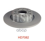 Диск тормозной задний SKODA OCTAVIA 1.2TSI/1.4⁄1.4TSI/1.6⁄1.6FSI/1.6TDI/1.8TSI/1 HSB арт. HD7082