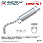 Глушитель VW Golf IV CBD CBD арт. CBD130063