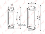 Подшипник ступицы колеса к-т 2шт. | зад | LYNXauto арт. WB1124