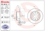 Диск тормозной с покрытием PRIME LINE - UV Coated 253x10 Brembo арт. 08D61611