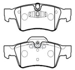 Колодки тормозные дисковые BEZN CLS(C219) 04.10, GL-Class(X164) 06.9-, M-Class(W HSB арт. HP9949